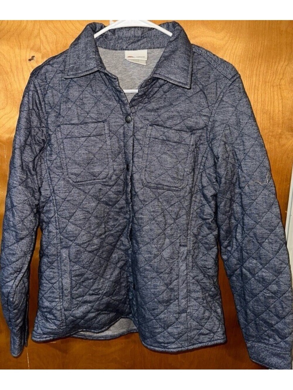 Dickies Quilted Flannel Shirt Jacket Jersey Lined Snap Closure Women’s M